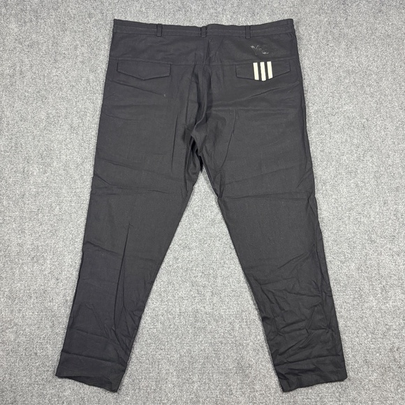 2000s Y-3 Yohji Yamamoto Adidas Washed Black Beach Pants Cotton/Linen XL 0313 - Picture 1 of 12